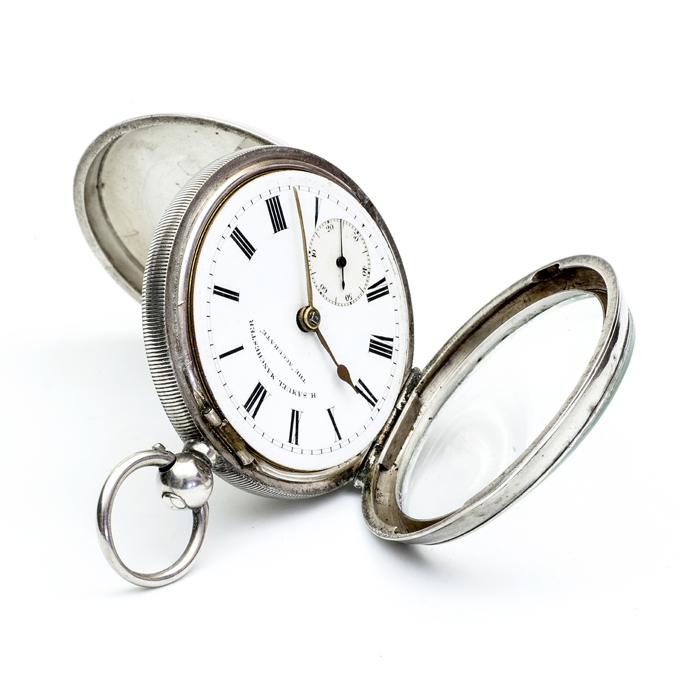 H. SAMUEL MANCHESTER. Reloj de bolsillo, lepine. Half Fusee (Semicatalino). Plata. Chester, 1906. H. SAMUEL MANCHESTER. Reloj de bolsillo, lepine. Half Fusee (Semicatalino). Plata. Chester, 1906.