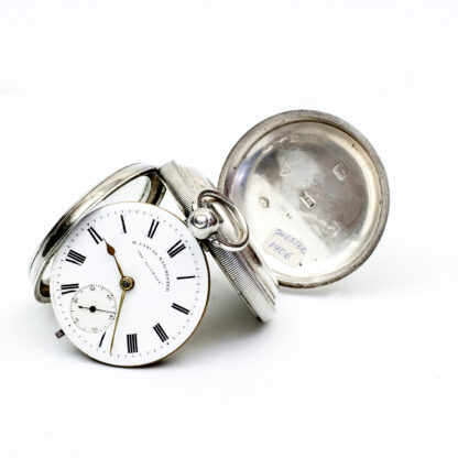 H. SAMUEL MANCHESTER. Pocket watch, lepine. Half Fusee (Semicatalino). Silver. Chester, 1906.