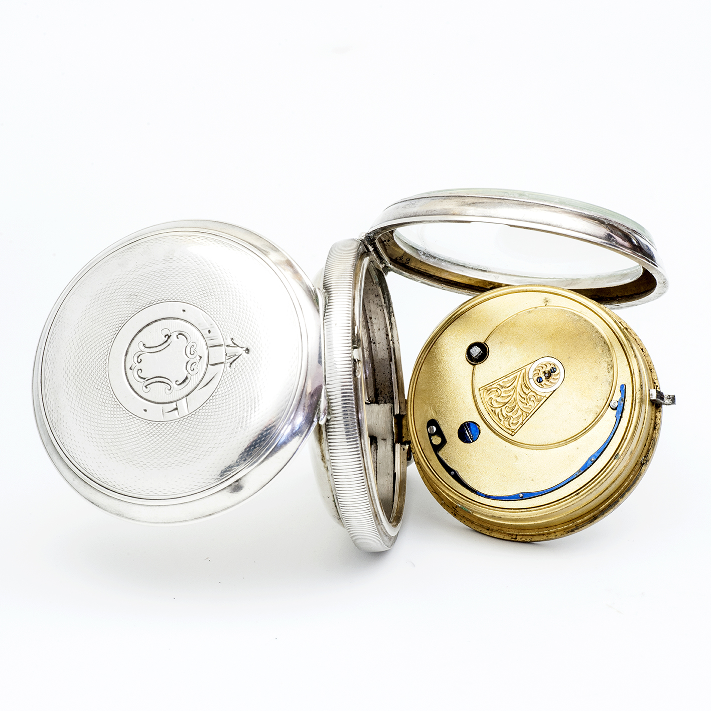 H. SAMUEL MANCHESTER. Reloj de bolsillo, lepine. Half Fusee (Semicatalino). Plata. Chester, 1906. H. SAMUEL MANCHESTER. Reloj de bolsillo, lepine. Half Fusee (Semicatalino). Plata. Chester, 1906.