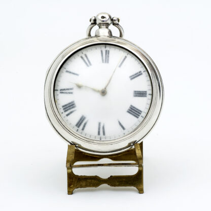 Reloj Inglés de bolsillo lepine, Verge Fusee (Catalino). Plata. Londres, año 1861.