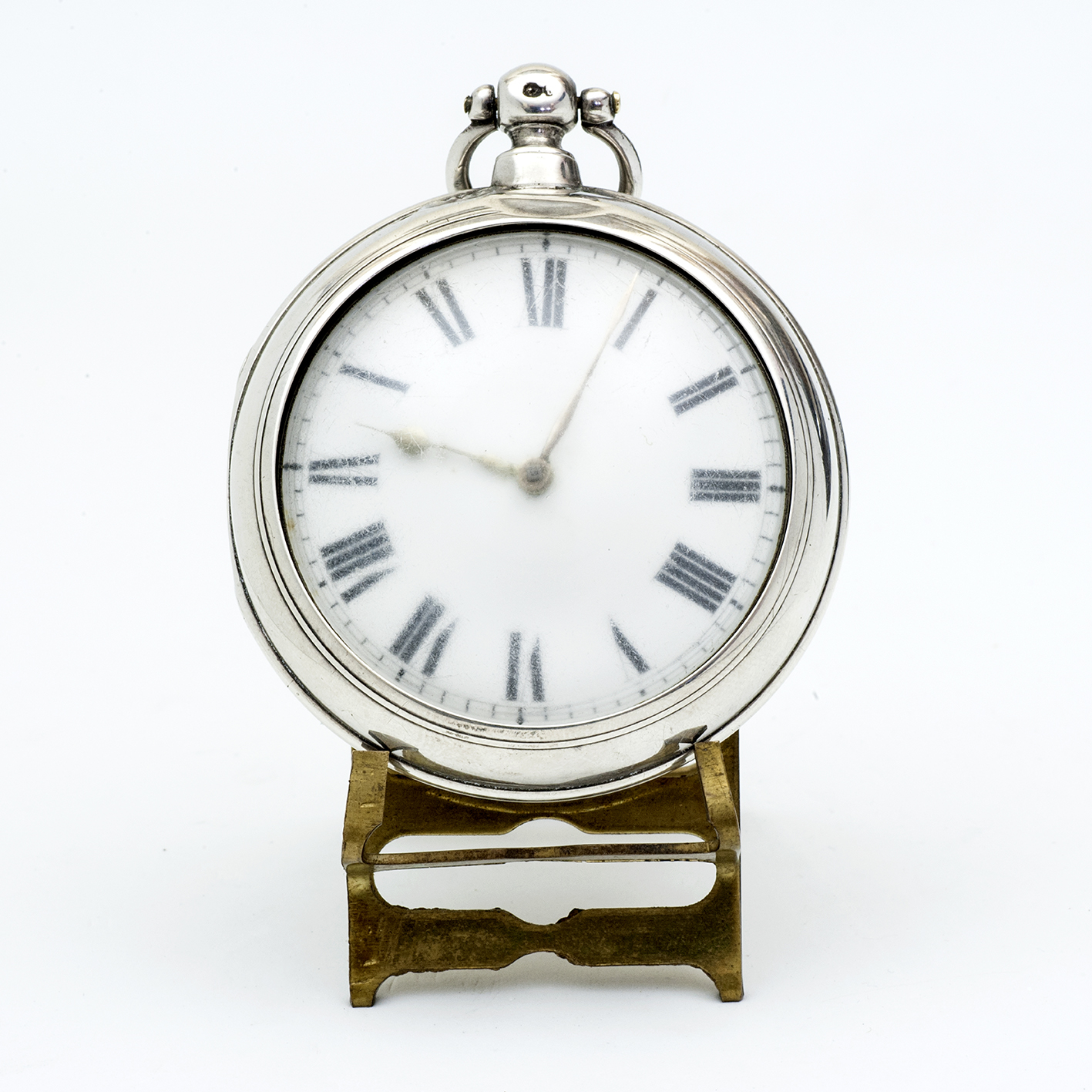 Reloj Inglés de bolsillo lepine, Verge Fusee (Catalino). Plata. Londres, año 1861. Reloj Inglés de bolsillo lepine, Verge Fusee (Catalino). Plata. Londres, año 1861.