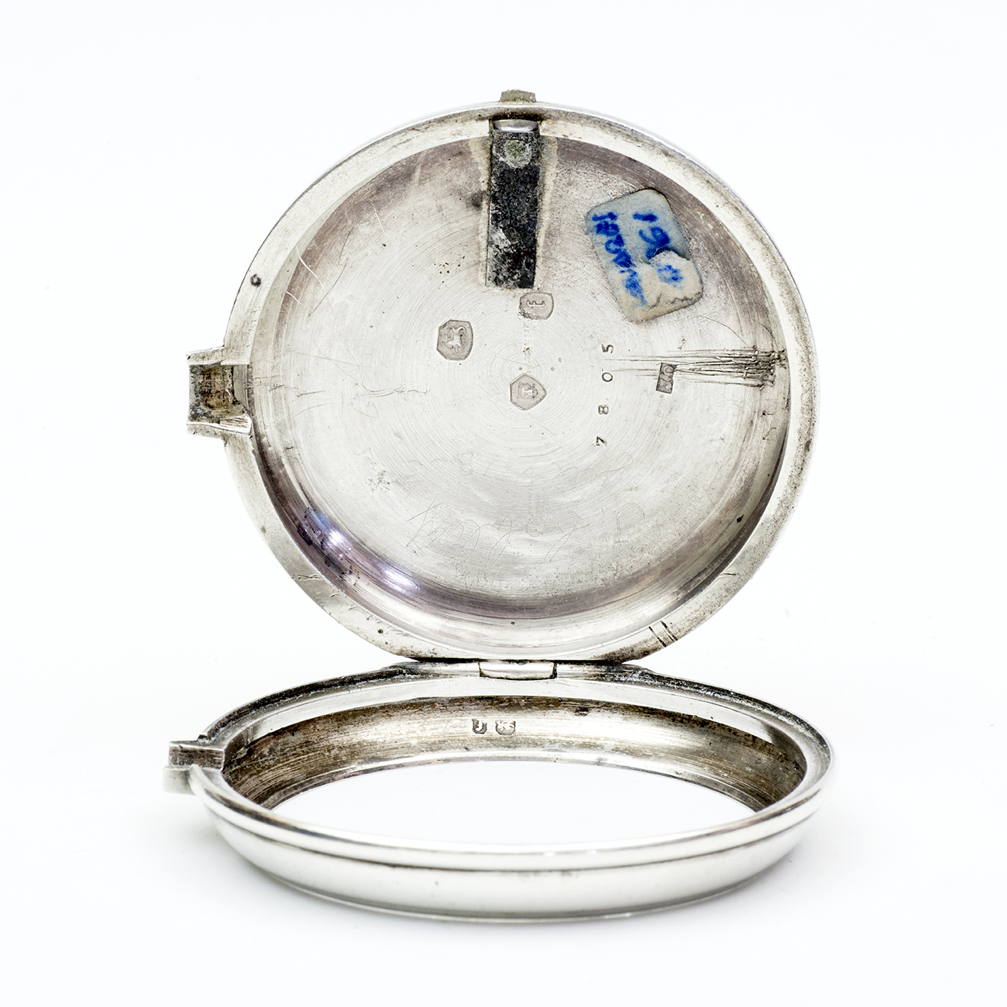 Reloj Inglés de bolsillo lepine, Verge Fusee (Catalino). Plata. Londres, año 1861. Reloj Inglés de bolsillo lepine, Verge Fusee (Catalino). Plata. Londres, año 1861.