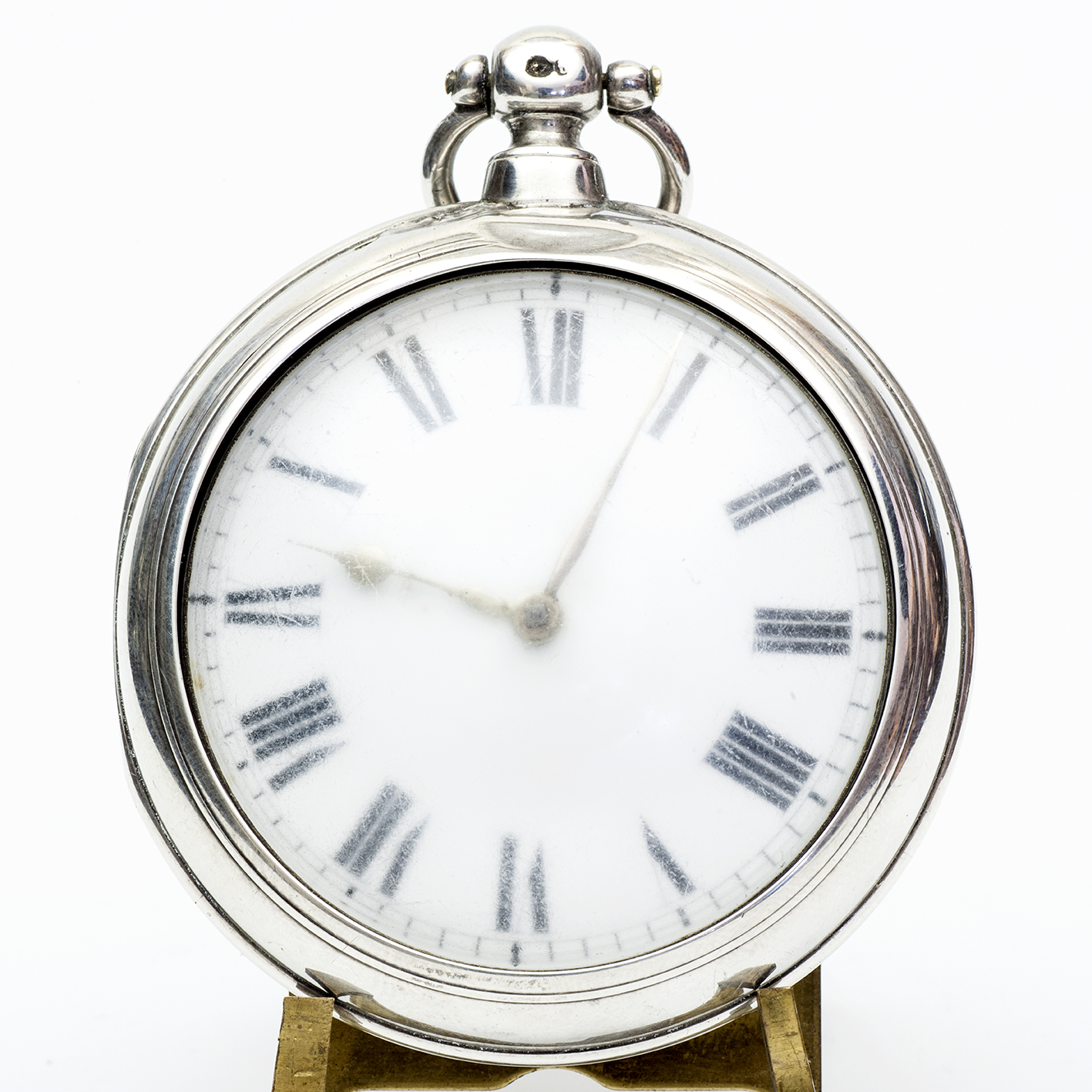 Reloj Inglés de bolsillo lepine, Verge Fusee (Catalino). Plata. Londres, año 1861. Reloj Inglés de bolsillo lepine, Verge Fusee (Catalino). Plata. Londres, año 1861.