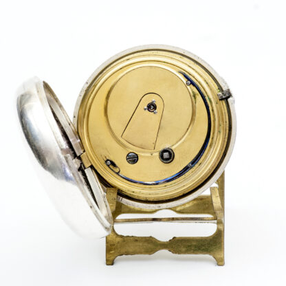 Reloj Inglés de bolsillo lepine, Verge Fusee (Catalino). Plata. Londres, año 1861.