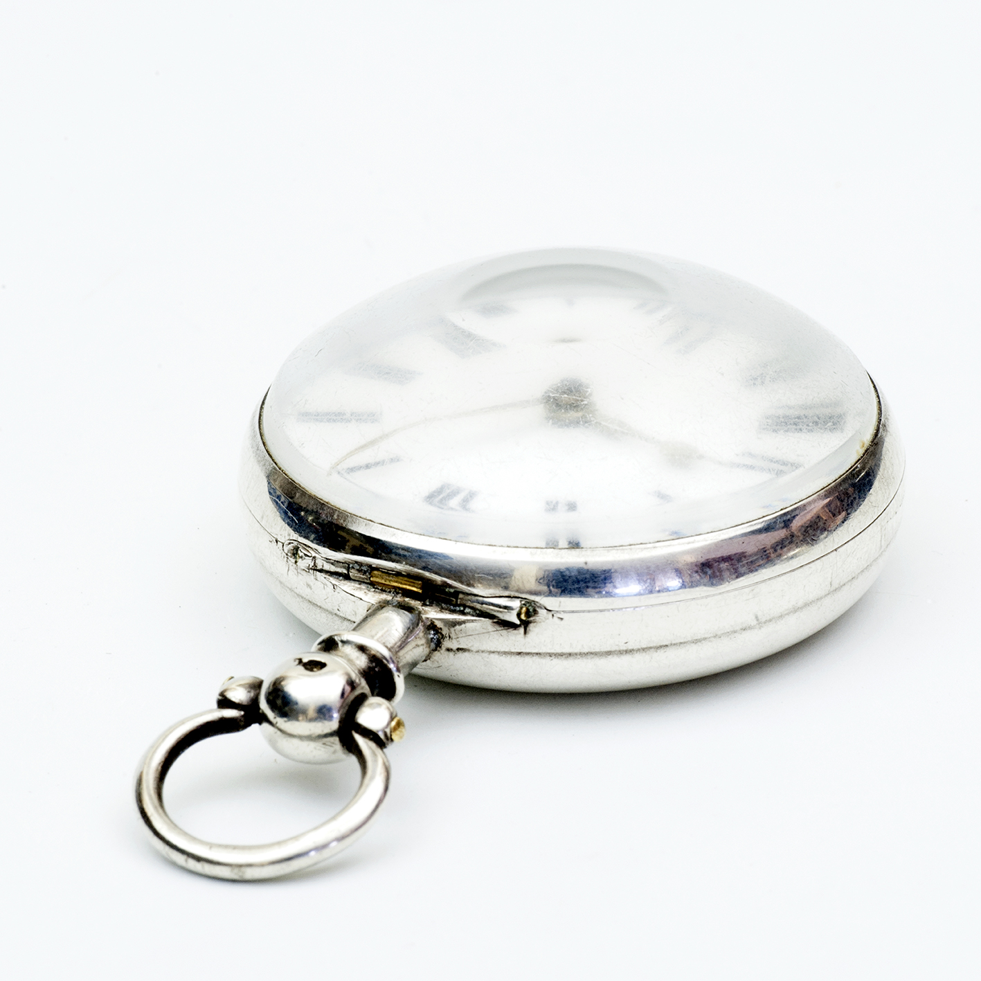 Reloj Inglés de bolsillo lepine, Verge Fusee (Catalino). Plata. Londres, año 1861. Reloj Inglés de bolsillo lepine, Verge Fusee (Catalino). Plata. Londres, año 1861.