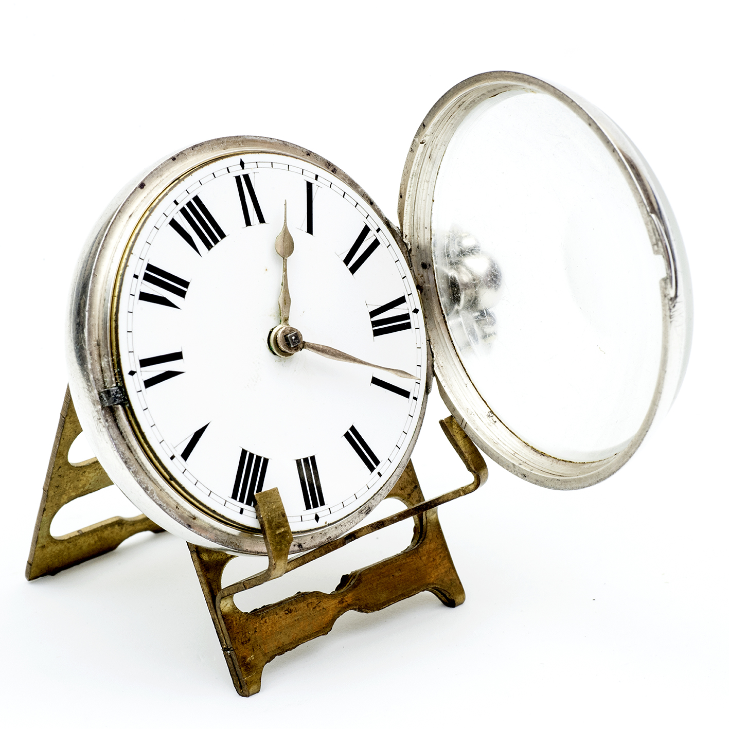 Reloj Inglés de bolsillo lepine, Verge Fusee (Catalino). Plata. Londres, año 1861. Reloj Inglés de bolsillo lepine, Verge Fusee (Catalino). Plata. Londres, año 1861.