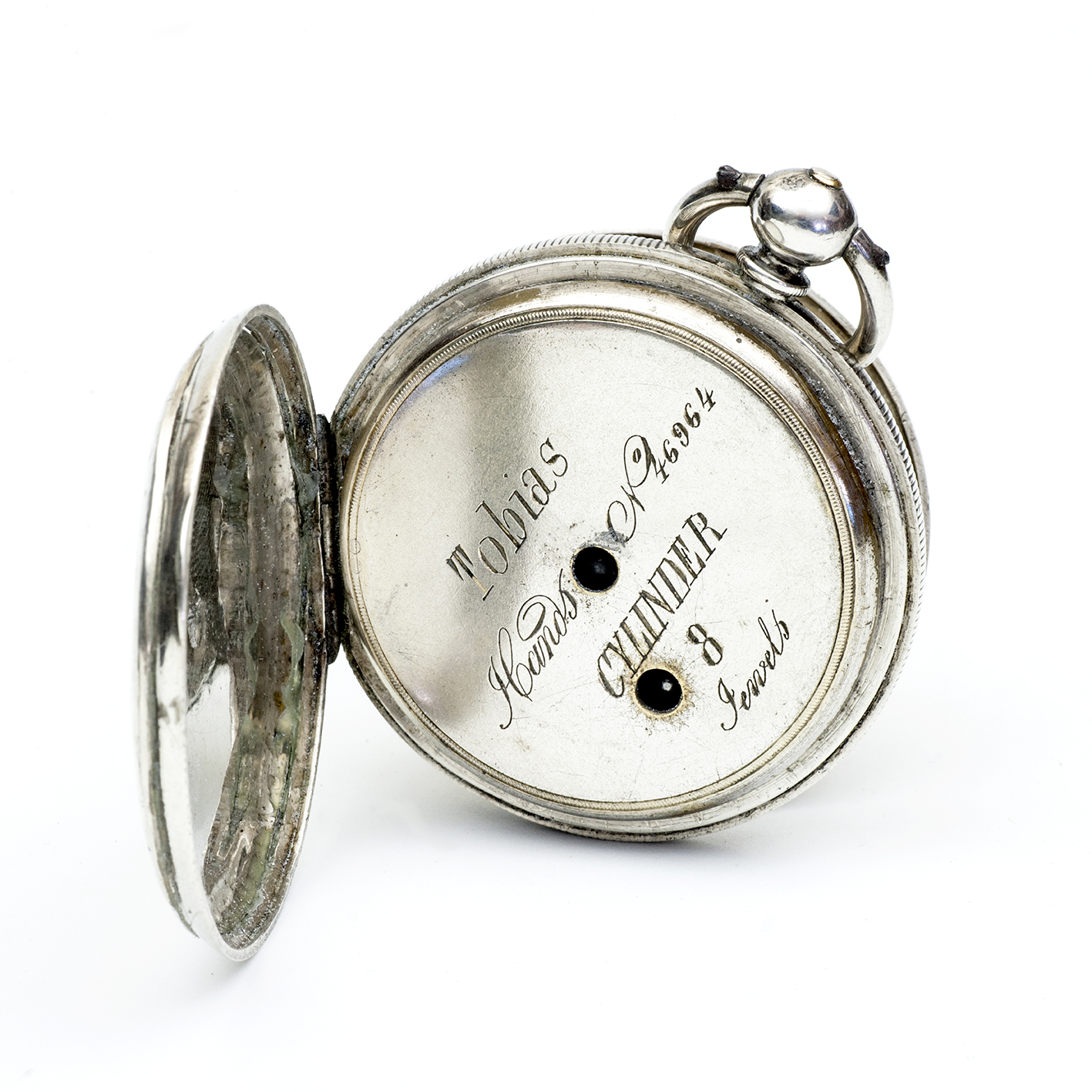 TOBIAS. Reloj suizo de bolsillo, saboneta. Plata. Suiza, ca. 1890. TOBIAS. Reloj suizo de bolsillo, saboneta. Plata. Suiza, ca. 1890.