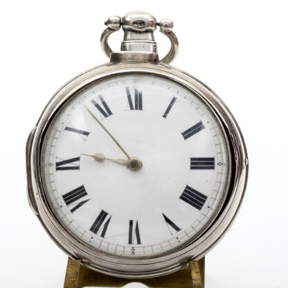 TOMLIN (London). Reloj de bolsillo lepine, Verge Fusee (Catalino). Plata. Londres, año 1826.