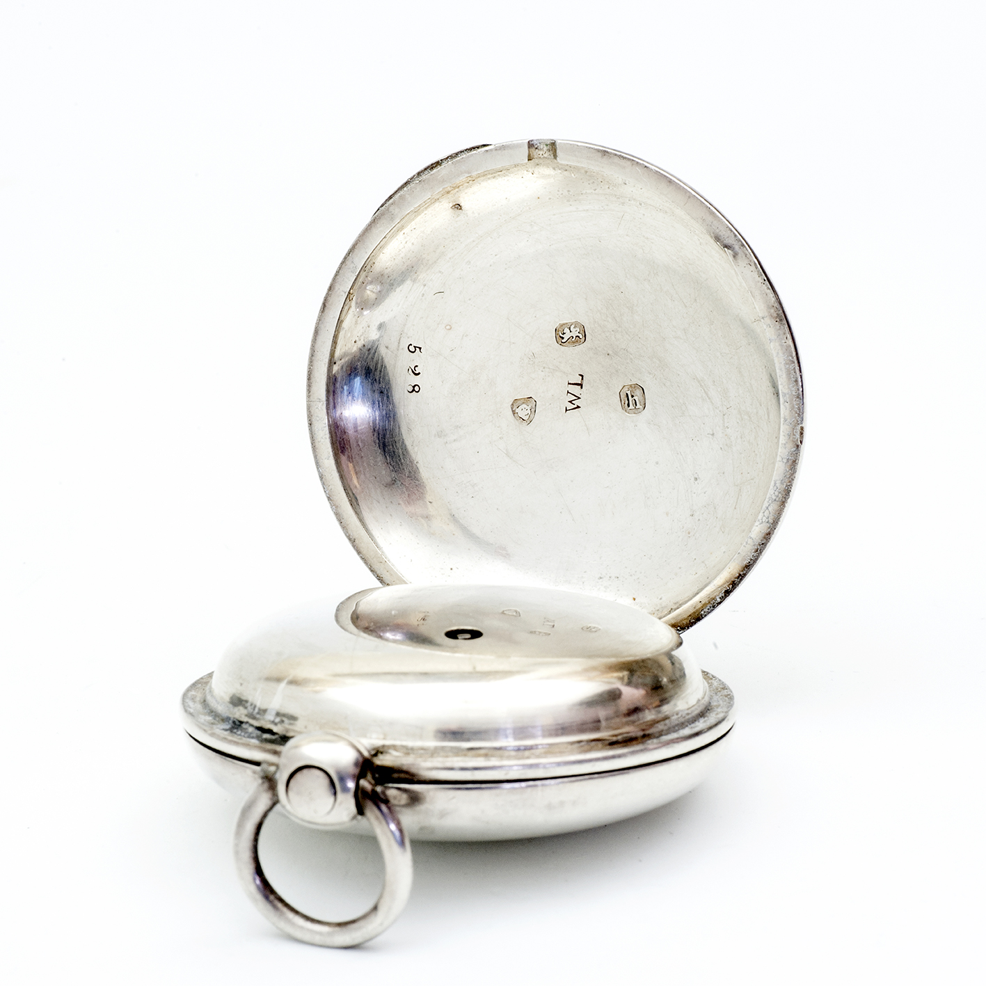 WILLIAMS ATWOOD (Lewes). Reloj Inglés de bolsillo, saboneta, Verge Fusee (Catalino). Plata. Londres, 1783. WILLIAMS ATWOOD (Lewes). Reloj Inglés de bolsillo, saboneta, Verge Fusee (Catalino). Plata. Londres, 1783.