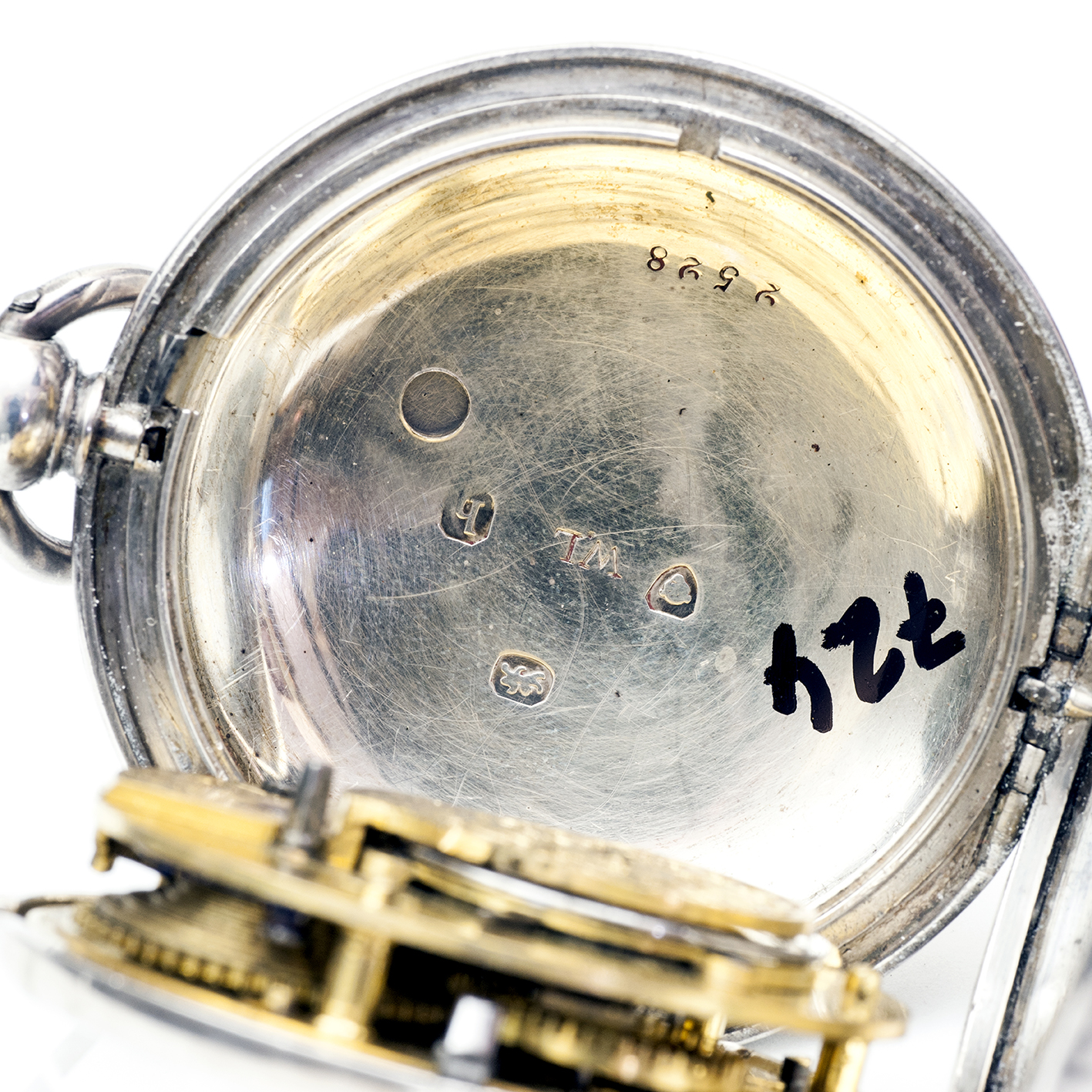 WILLIAMS ATWOOD (Lewes). Reloj Inglés de bolsillo, saboneta, Verge Fusee (Catalino). Plata. Londres, 1783. WILLIAMS ATWOOD (Lewes). Reloj Inglés de bolsillo, saboneta, Verge Fusee (Catalino). Plata. Londres, 1783.