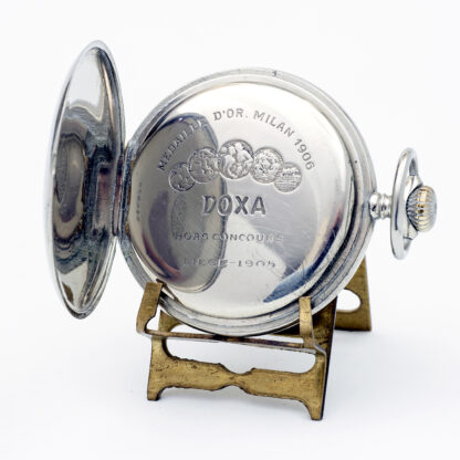 DOXA. Pocket watch, lepine and remontoir. Automaton. Ca. 1906.