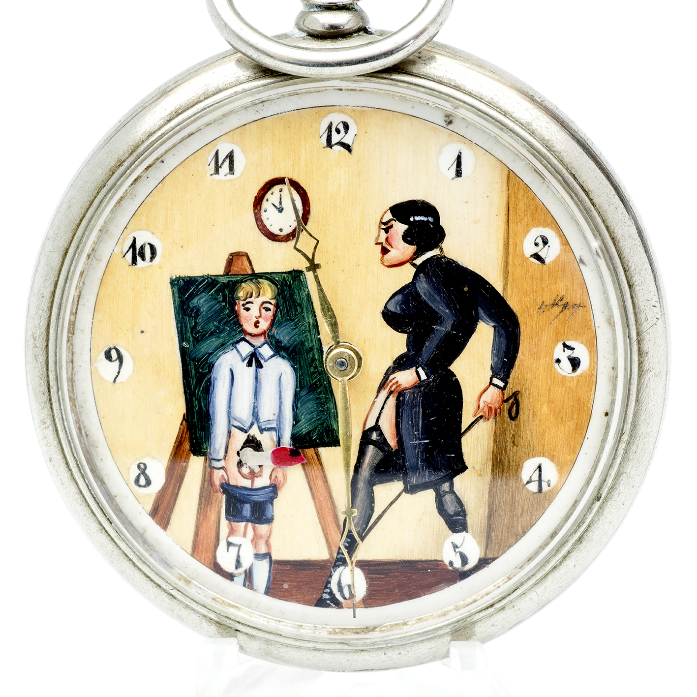 DOXA. Reloj de bolsillo, lepine y remontoir. Automatón. Ca. 1906. DOXA. Reloj de bolsillo, lepine y remontoir. Automatón. Ca. 1906.
