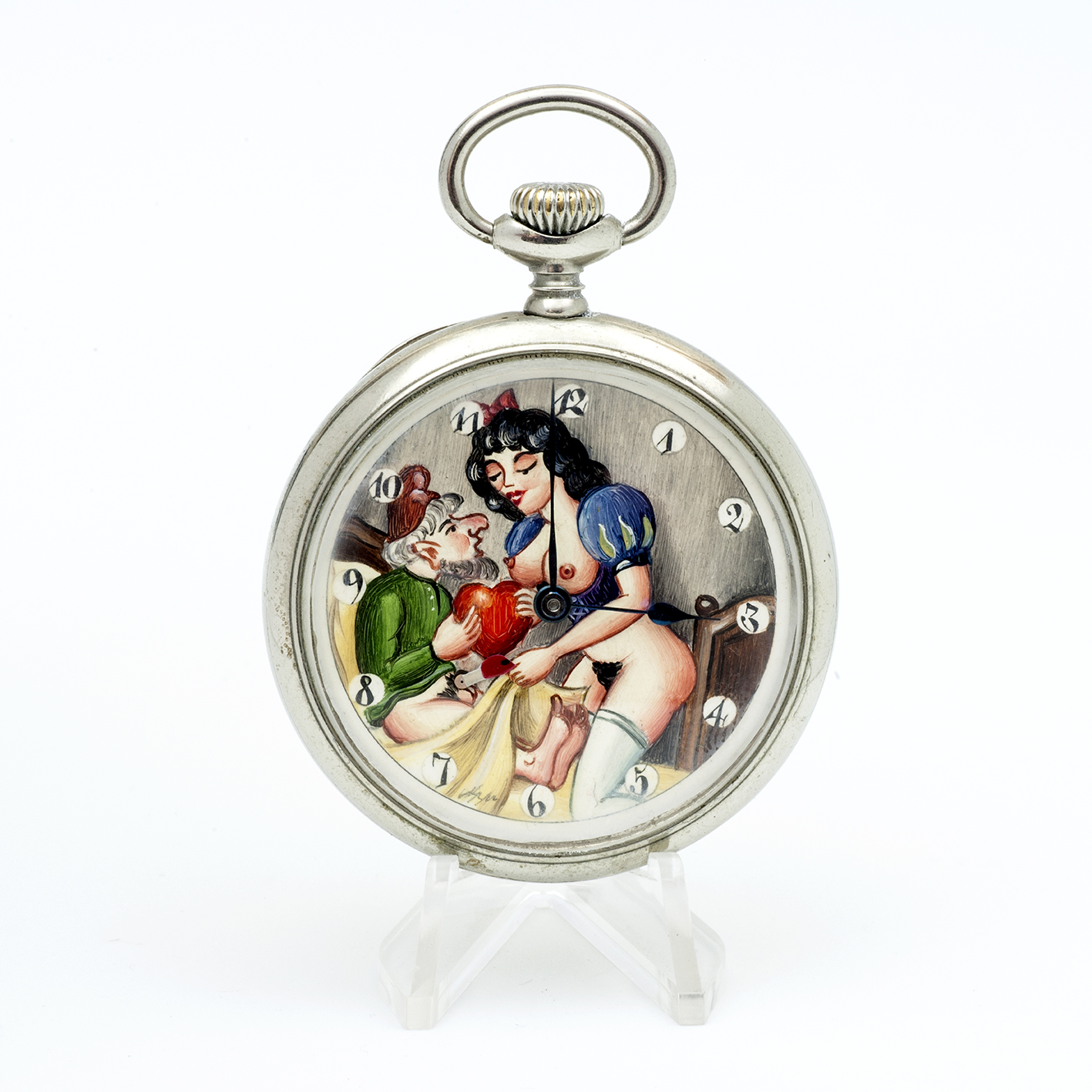 DOXA. Reloj de bolsillo, lepine y remontoir. Automatón. Ca. 1925. DOXA. Reloj de bolsillo, lepine y remontoir. Automatón. Ca. 1925.