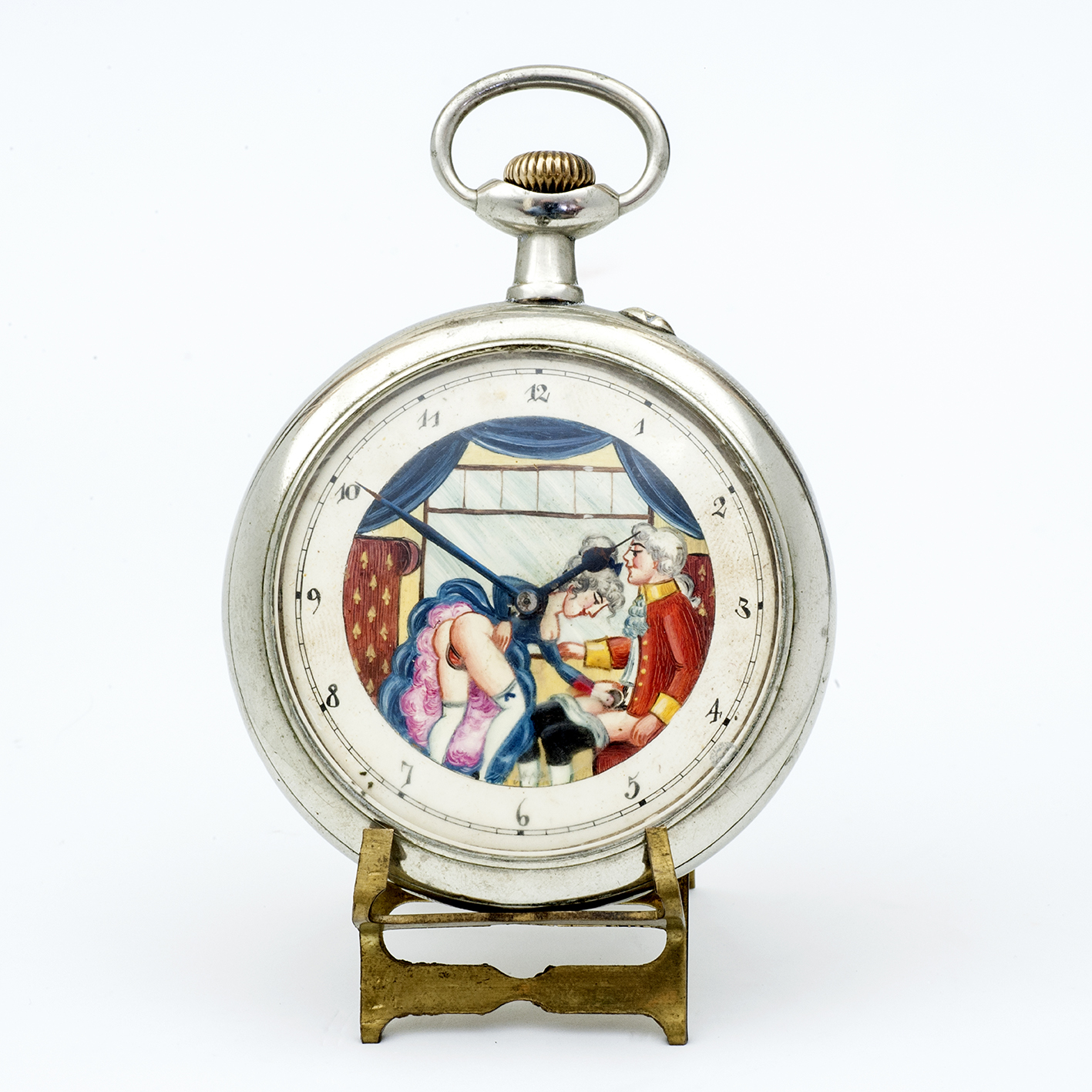 DOXA. Reloj Suizo erótico de bolsillo. AUTOMATÓN. Lepine y Remontoir. Gran Tamaño. Suiza, ca. 1906 DOXA. Reloj Suizo erótico de bolsillo. AUTOMATÓN. Lepine y Remontoir. Gran Tamaño. Suiza, ca. 1906