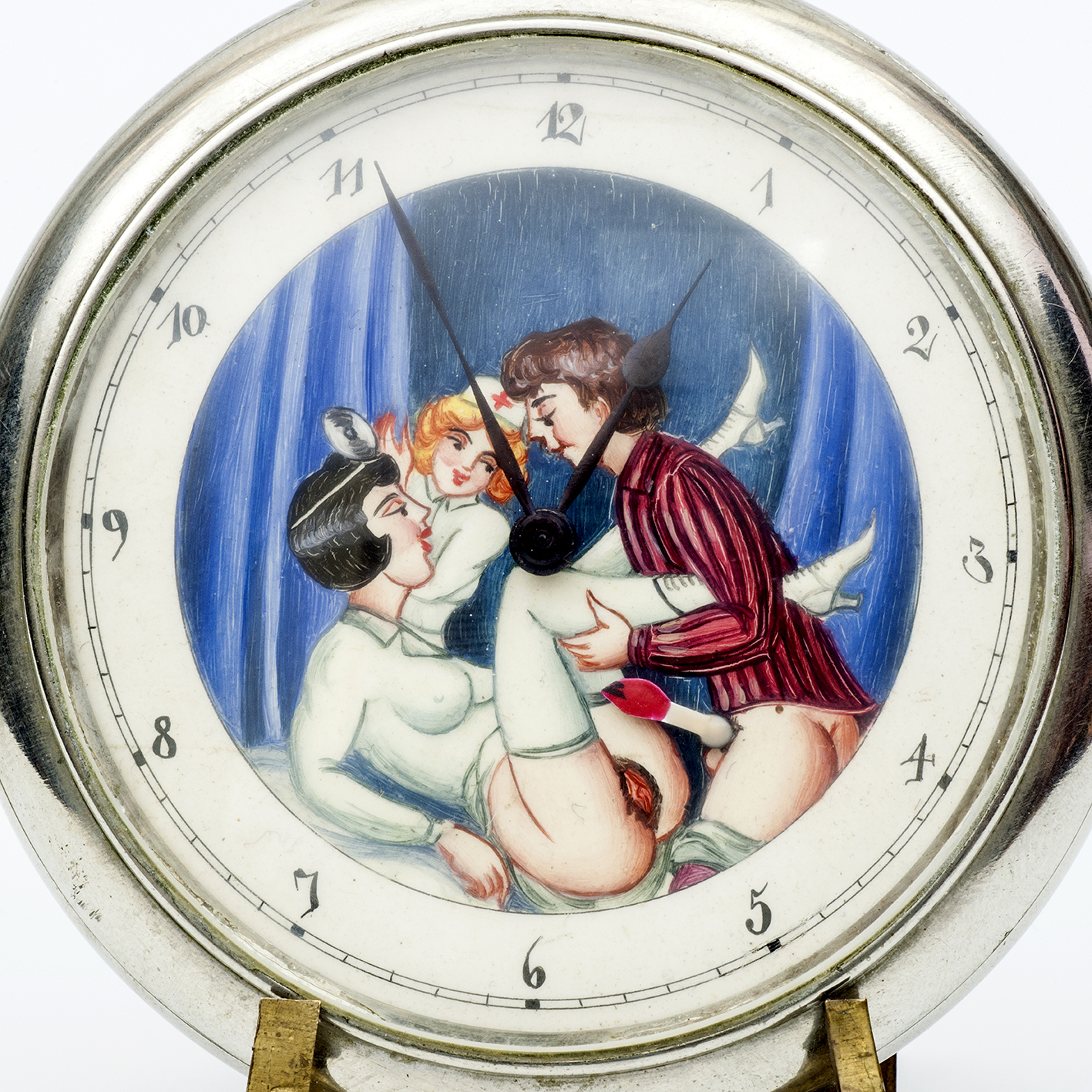 DOXA. Reloj Suizo erótico de bolsillo. AUTOMATÓN. Lepine y Remontoir. Gran Tamaño. Suiza, ca. 1906 DOXA. Reloj Suizo erótico de bolsillo. AUTOMATÓN. Lepine y Remontoir. Gran Tamaño. Suiza, ca. 1906