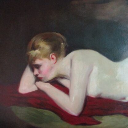 MARCEL BERGES (1898-1975). Huile sur toile. "Nu féminin".