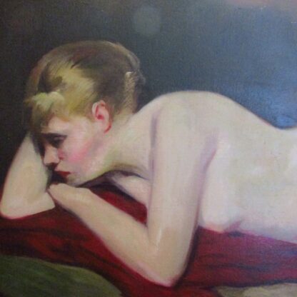 MARCEL BERGES (1898-1975). Huile sur toile. "Nu féminin".