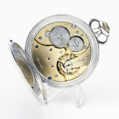 OMEGA. Reloj Erótico de Bolsillo. AUTOMATÓN. Lepine y Remontoir. Plata. Suiza, 1923.
