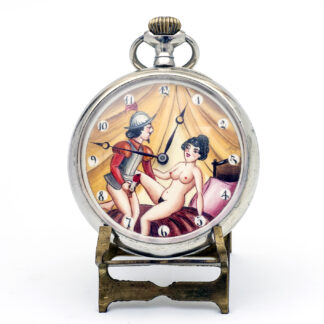OMEGA. Erotic Pocket Watch. AUTOMATON. Lepine and Remontoir. Switzerland, 1914.