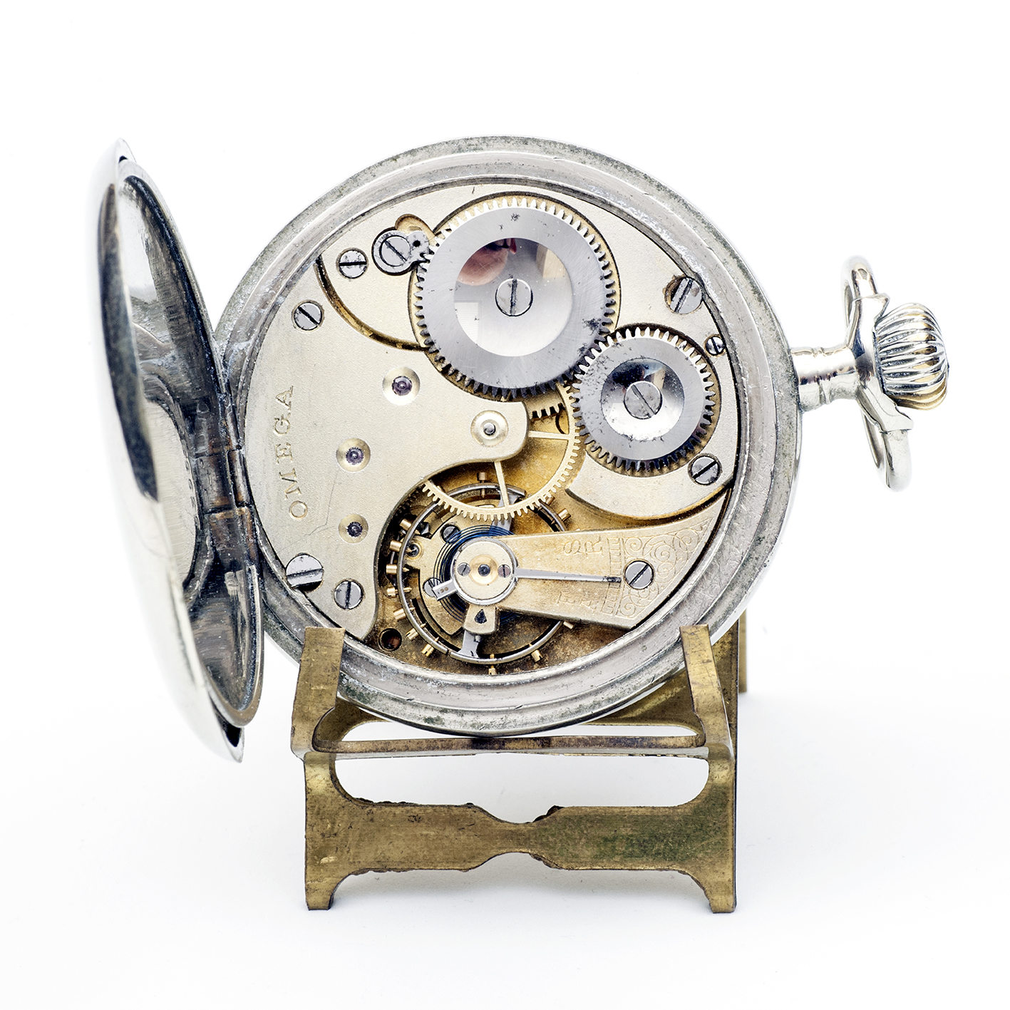 OMEGA. Reloj Erótico de Bolsillo. AUTOMATÓN. Lepine y Remontoir. Suiza, 1918. OMEGA. Reloj Erótico de Bolsillo. AUTOMATÓN. Lepine y Remontoir. Suiza, 1918.