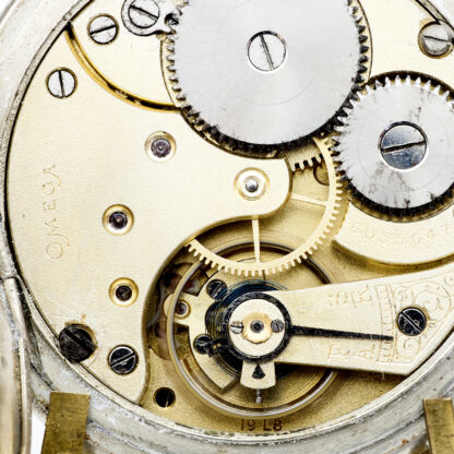 OMEGA. Reloj Erótico de Bolsillo. AUTOMATÓN. Lepine y Remontoir. Suiza, 1923.