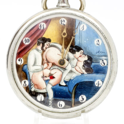 OMEGA. Reloj Erótico de Bolsillo. AUTOMATÓN. Lepine y Remontoir. Suiza, 1927.