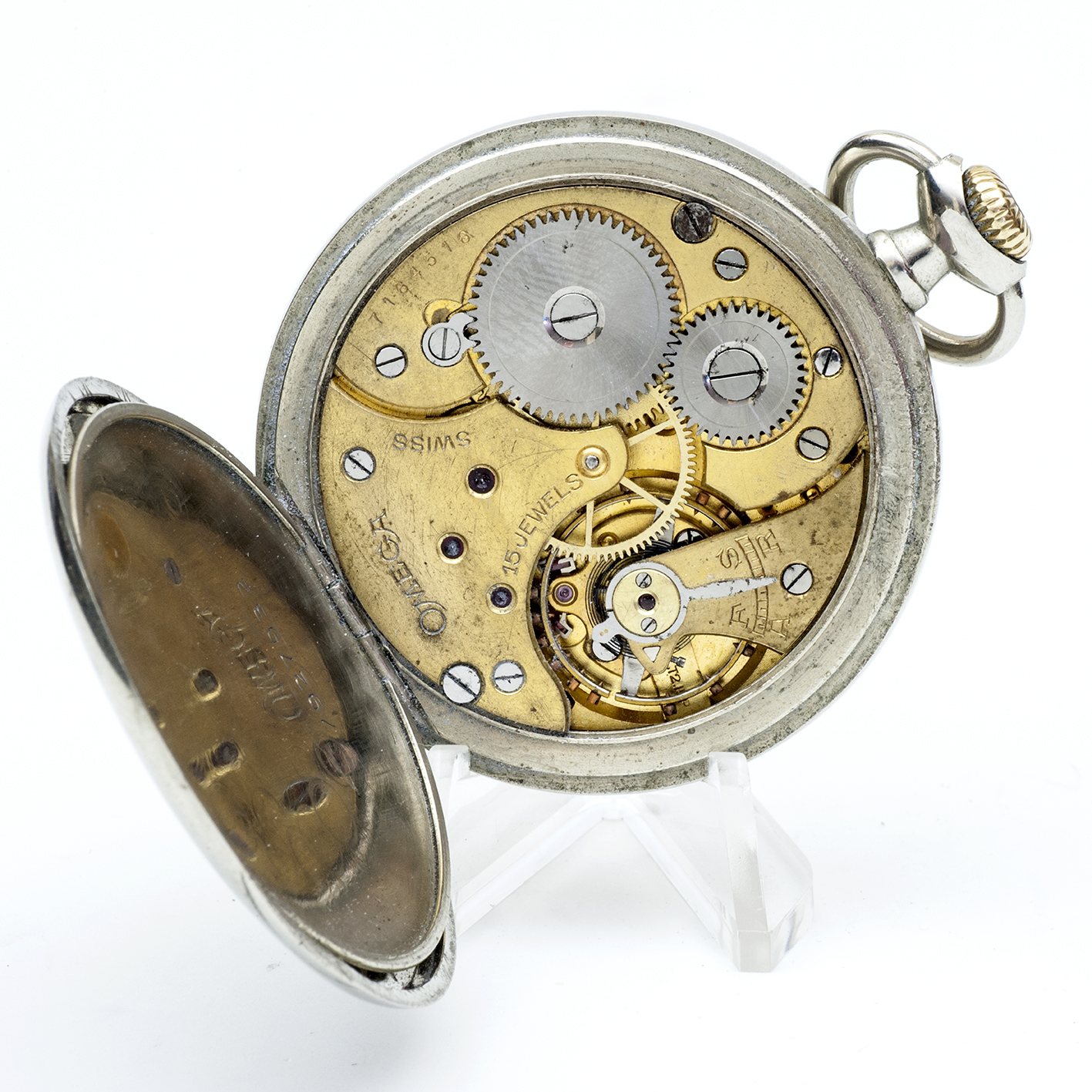 OMEGA. Reloj Erótico de Bolsillo. AUTOMATÓN. Lepine y Remontoir. Suiza, 1930. OMEGA. Reloj Erótico de Bolsillo. AUTOMATÓN. Lepine y Remontoir. Suiza, 1930.