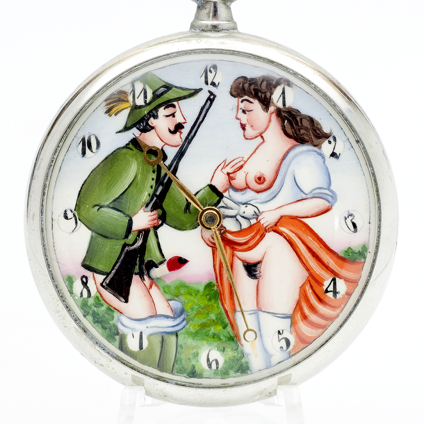 OMEGA. Reloj Erótico de Bolsillo. AUTOMATÓN. Lepine y Remontoir. Suiza, 1931. OMEGA. Reloj Erótico de Bolsillo. AUTOMATÓN. Lepine y Remontoir. Suiza, 1931.