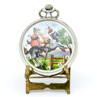 OMEGA. Reloj Erótico de Bolsillo. AUTOMATÓN. Lepine y Remontoir. Suiza, 1934.