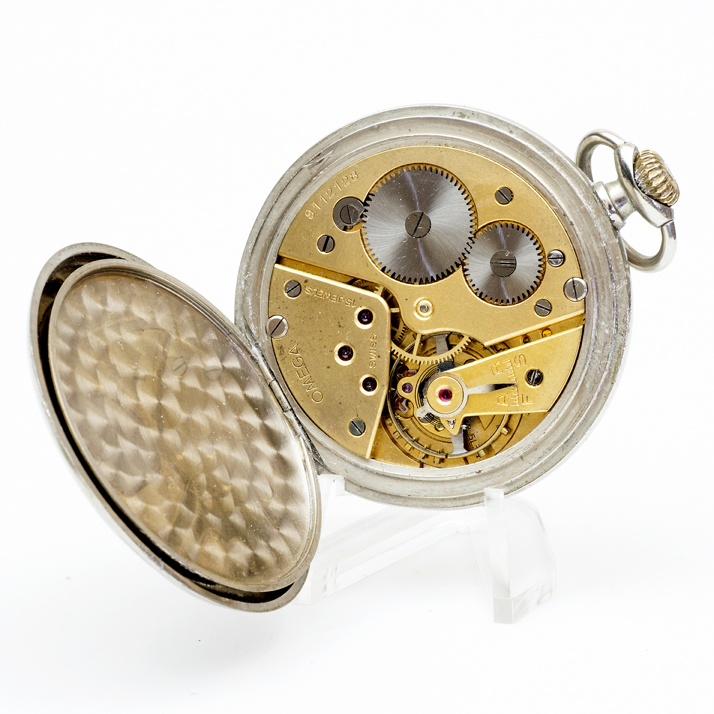 OMEGA. Reloj Erótico de Bolsillo. AUTOMATÓN. Lepine y Remontoir. Suiza, 1939. OMEGA. Reloj Erótico de Bolsillo. AUTOMATÓN. Lepine y Remontoir. Suiza, 1939.