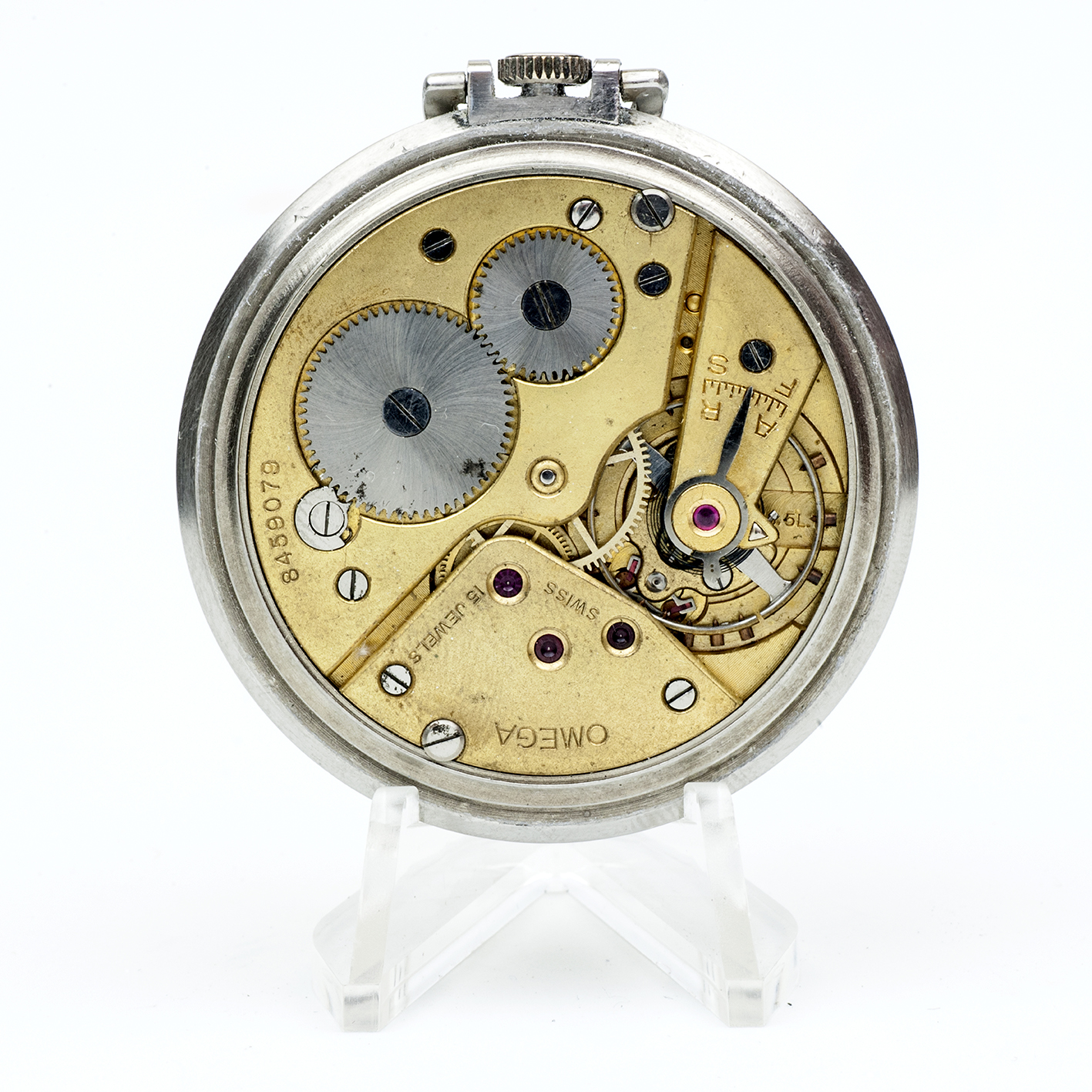 OMEGA. Reloj Erótico de Bolsillo, tipo Frac. AUTOMATÓN. Lepine y Remontoir. Suiza, 1936. OMEGA. Reloj Erótico de Bolsillo, tipo Frac. AUTOMATÓN. Lepine y Remontoir. Suiza, 1936.