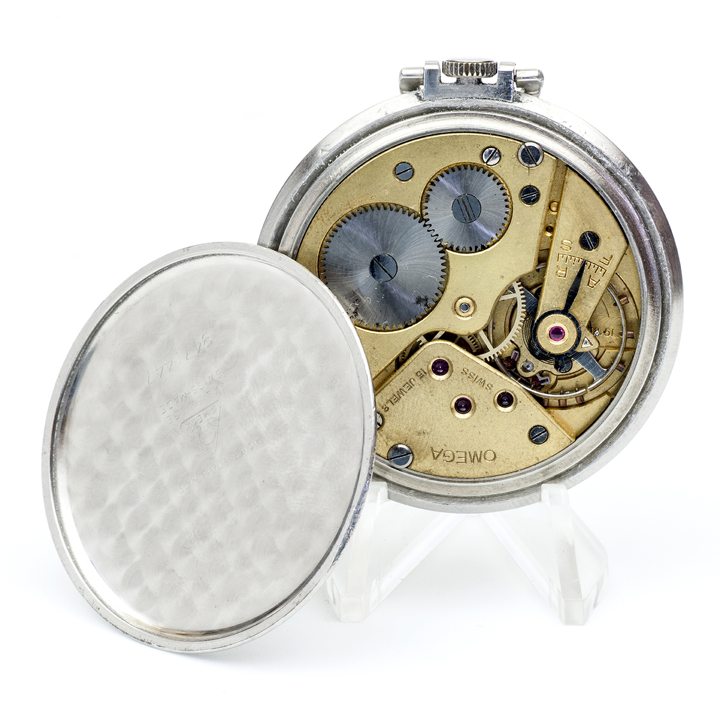 OMEGA. Reloj Erótico de Bolsillo, tipo Frac. AUTOMATÓN. Lepine y Remontoir. Suiza, 1936. OMEGA. Reloj Erótico de Bolsillo, tipo Frac. AUTOMATÓN. Lepine y Remontoir. Suiza, 1936.