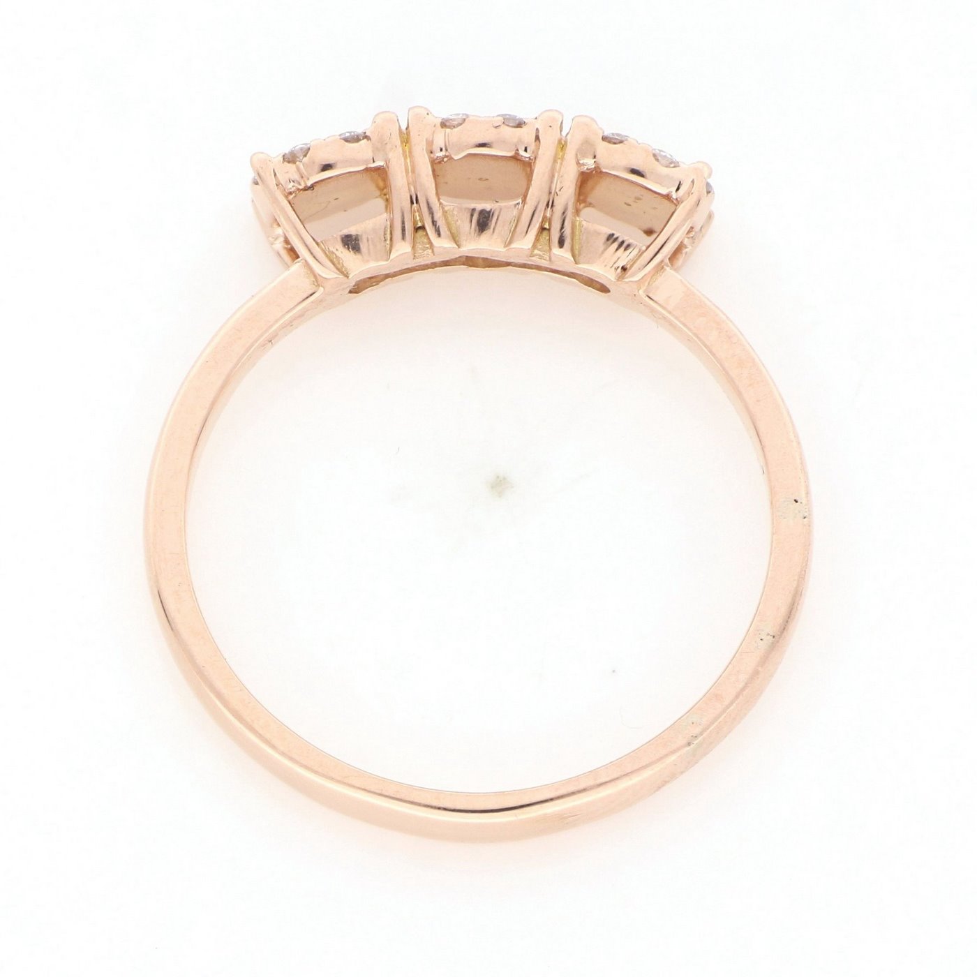 Anillo en Oro rosa de 18k. Con 27 Diamantes Talla Brillante de 0,33 ct. (F/G-VS/SI). 3,25 gr. Tatum: 16 Anillo en Oro rosa de 18k. Con 27 Diamantes Talla Brillante de 0,33 ct. (F/G-VS/SI). 3,25 gr. Tatum: 16