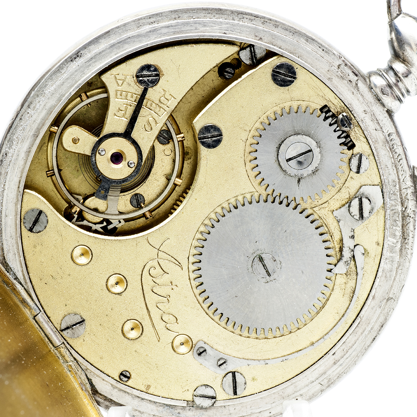 ASTRA (Gebrüder Junghans AG). Reloj erótico de bolsillo. AUTOMATÓN. Lepine y Remontoir. Plata. Alemania, ca. 1926 ASTRA (Gebrüder Junghans AG). Reloj erótico de bolsillo. AUTOMATÓN. Lepine y Remontoir. Plata. Alemania, ca. 1926