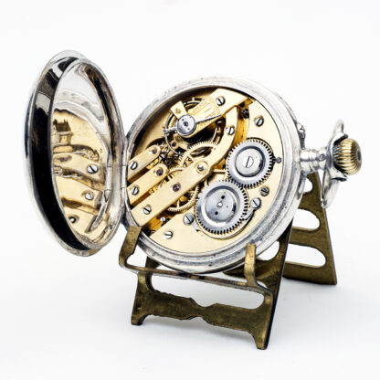 AUSTRIA. Reloj erótico de bolsillo. AUTOMATÓN. Lepine y Remontoir. Plata. Suiza, ca. 1910
