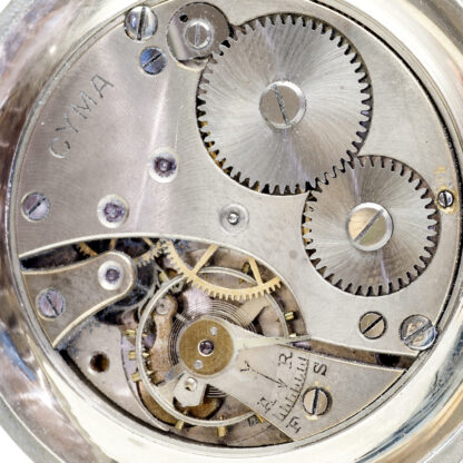 CYMA. Reloj Erótico de Bolsillo. AUTOMATÓN. Lepine y Remontoir. Suiza, ca. 1945.