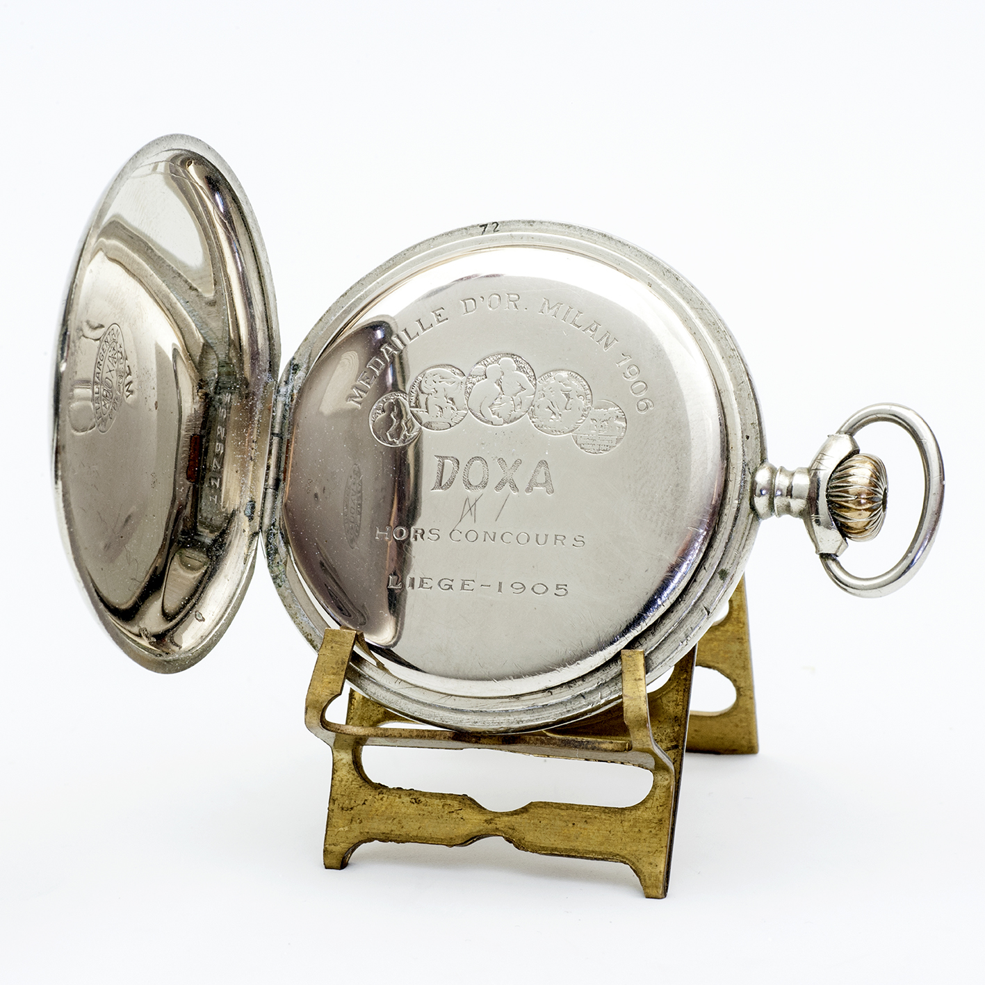 DOXA. Reloj erótico de bolsillo, lepine y remontoir. Automatón. Ca. 1906. DOXA. Reloj erótico de bolsillo, lepine y remontoir. Automatón. Ca. 1906.