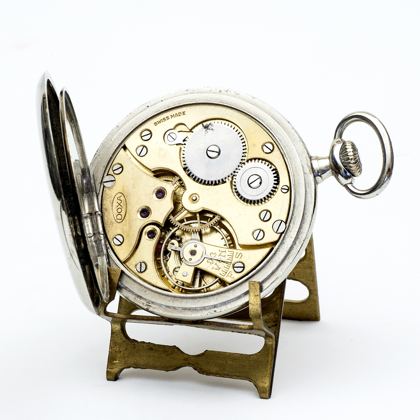 DOXA. Reloj erótico de bolsillo, lepine y remontoir. Automatón. Ca. 1925. DOXA. Reloj erótico de bolsillo, lepine y remontoir. Automatón. Ca. 1925.