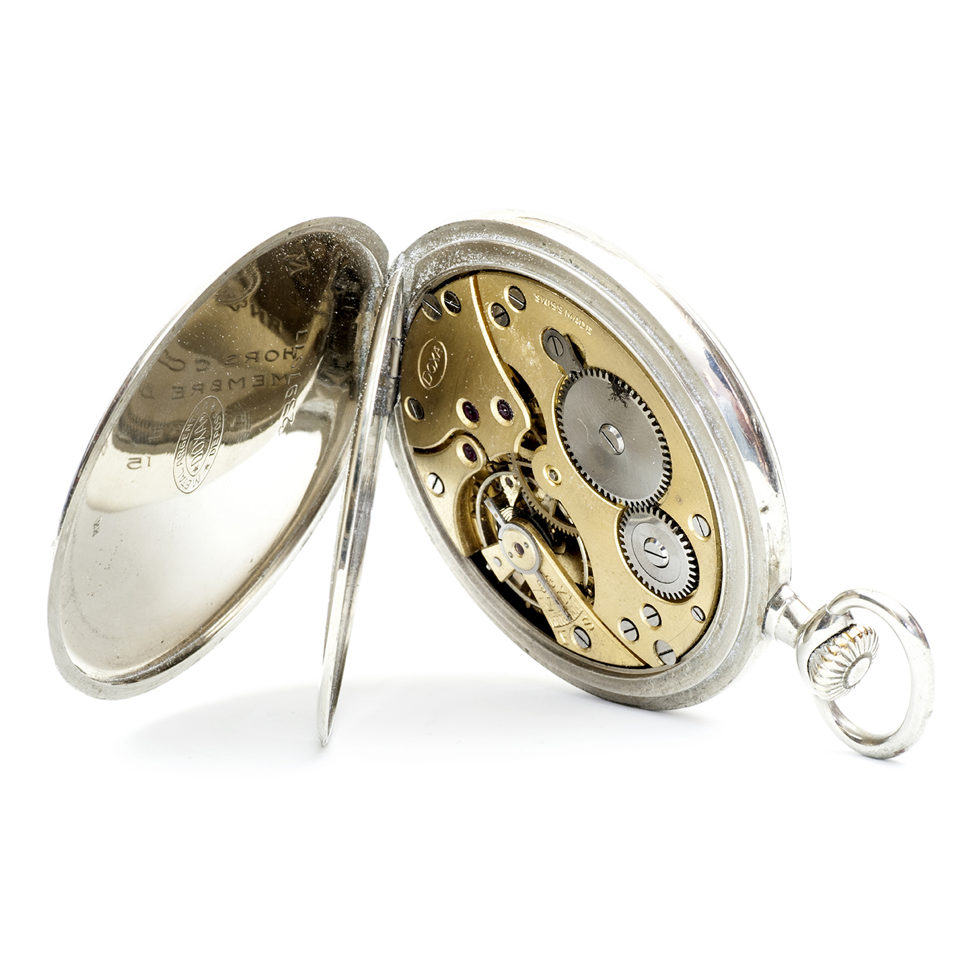 DOXA. Reloj erótico de bolsillo, lepine y remontoir. Automatón. Ca. 1925. DOXA. Reloj erótico de bolsillo, lepine y remontoir. Automatón. Ca. 1925.