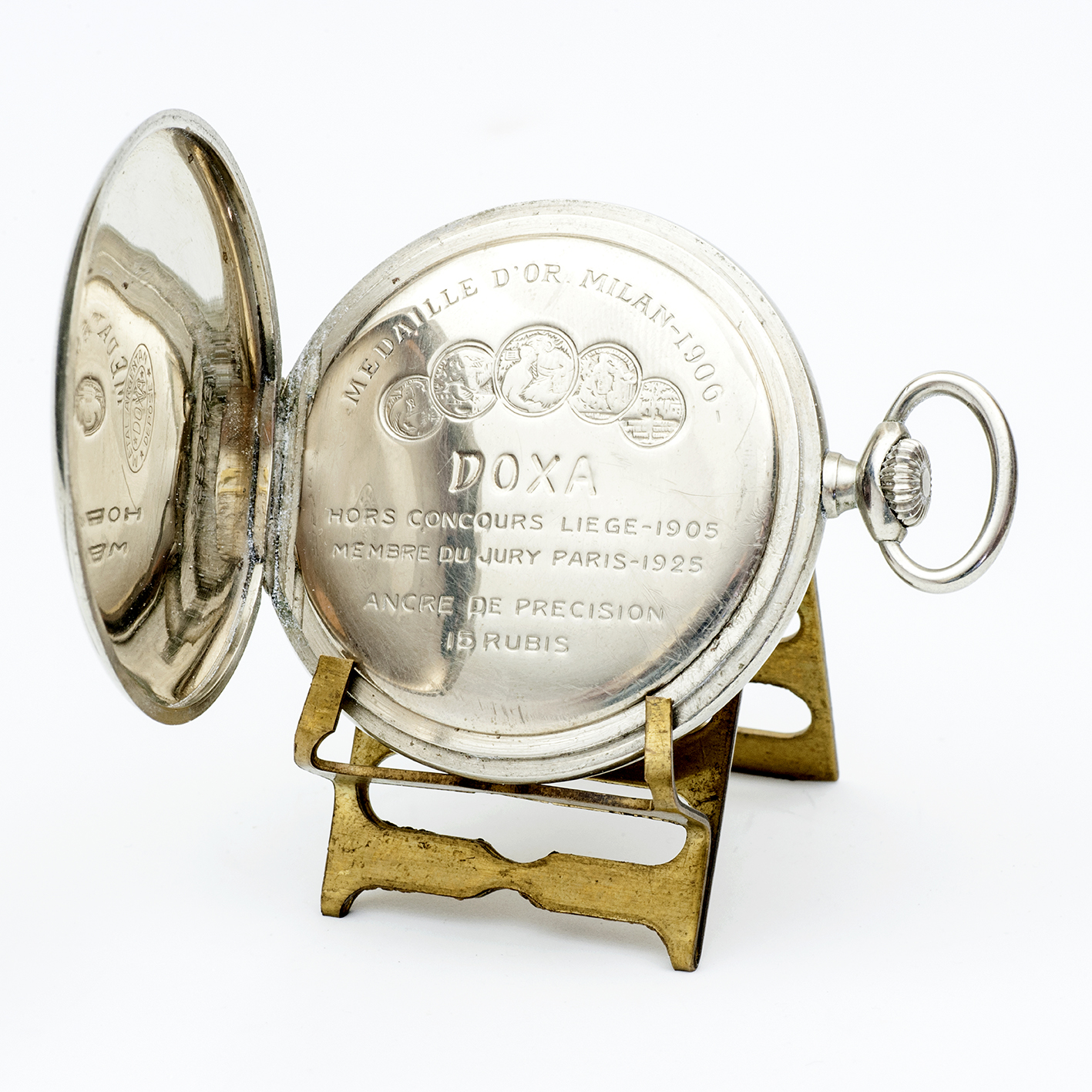 DOXA. Reloj erótico de bolsillo, lepine y remontoir. Automatón. Ca. 1925. DOXA. Reloj erótico de bolsillo, lepine y remontoir. Automatón. Ca. 1925.