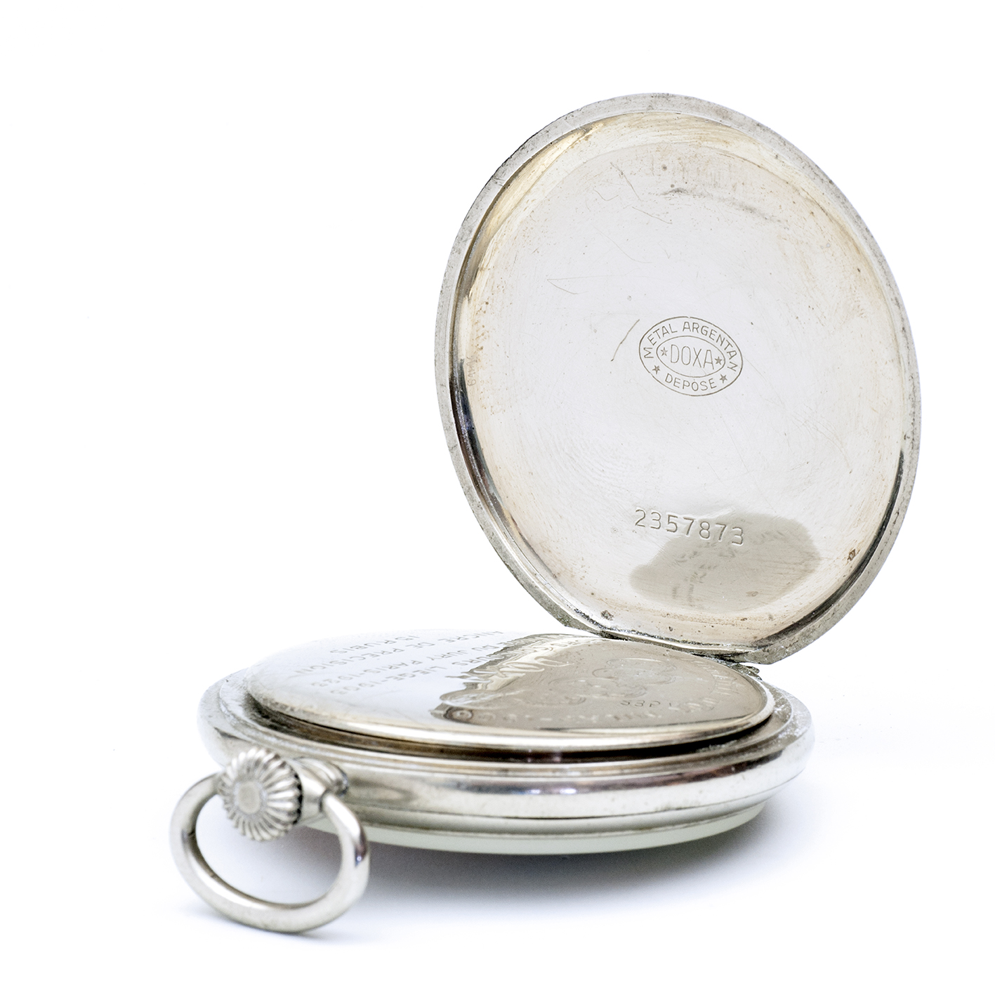 DOXA. Reloj erótico de bolsillo, lepine y remontoir. Automatón. Ca. 1925. DOXA. Reloj erótico de bolsillo, lepine y remontoir. Automatón. Ca. 1925.