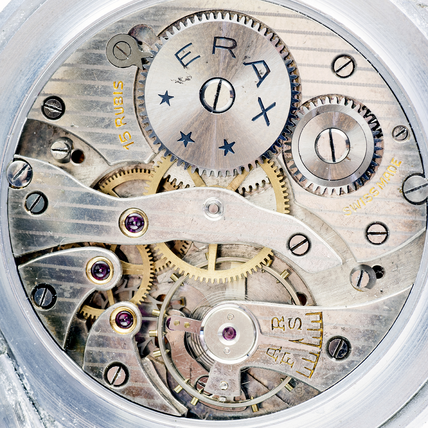ERAX (Era Watch Co.) Reloj Suizo Erótico de Bolsillo. AUTOMATÓN. Lepine y Remontoir. Suiza, ca. 1930. ERAX (Era Watch Co.) Reloj Suizo Erótico de Bolsillo. AUTOMATÓN. Lepine y Remontoir. Suiza, ca. 1930.