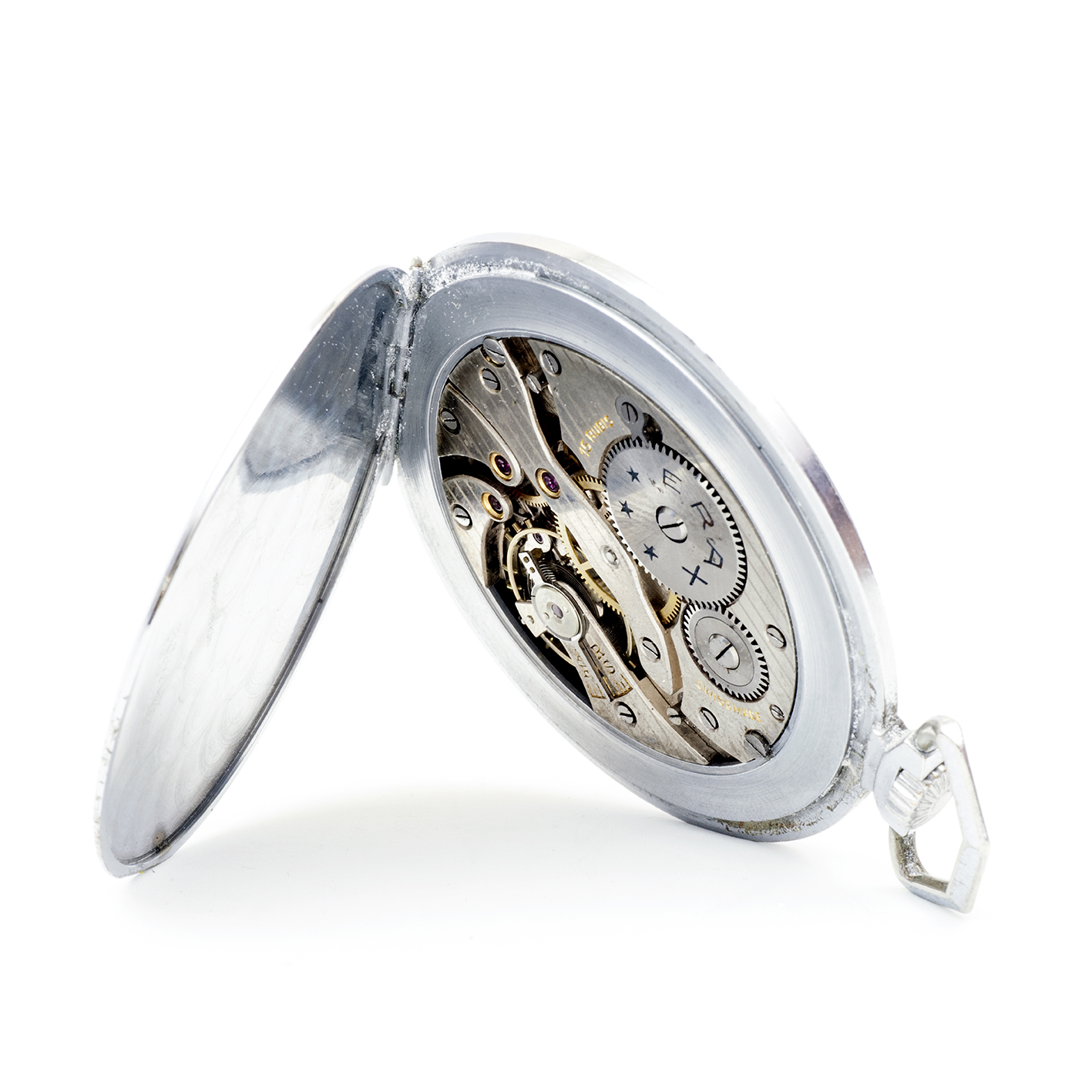 ERAX (Era Watch Co.) Reloj Suizo Erótico de Bolsillo. AUTOMATÓN. Lepine y Remontoir. Suiza, ca. 1930. ERAX (Era Watch Co.) Reloj Suizo Erótico de Bolsillo. AUTOMATÓN. Lepine y Remontoir. Suiza, ca. 1930.