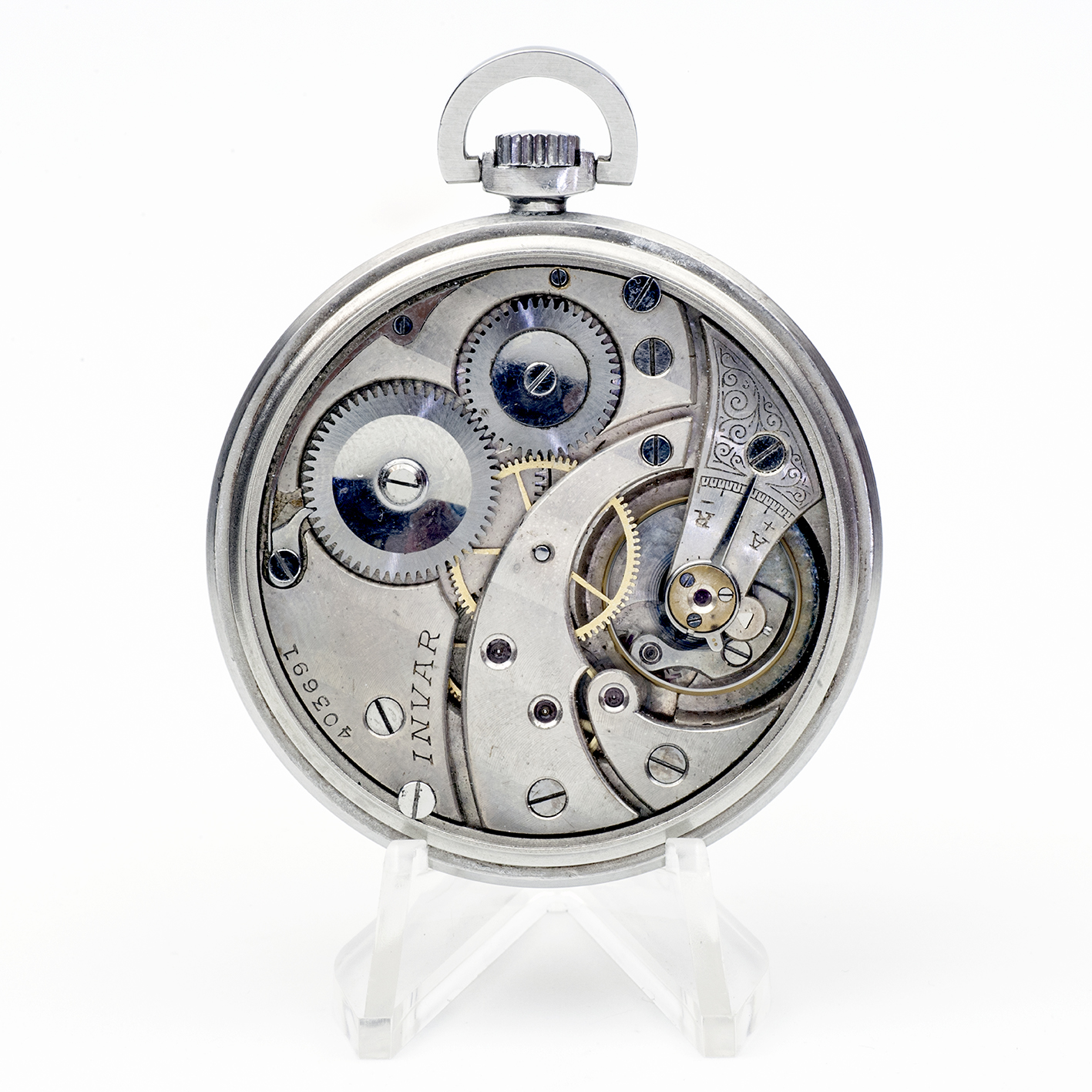 INVAR. Reloj Erótico de Bolsillo. AUTOMATÓN. Lepine y Remontoir. Suiza, ca. 1940. INVAR. Reloj Erótico de Bolsillo. AUTOMATÓN. Lepine y Remontoir. Suiza, ca. 1940.
