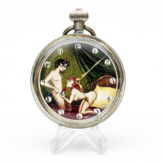 LIMIT, Modelo Nº2. Reloj Erótico de Bolsillo. AUTOMATÓN. Lepine y Remontoir. Suiza, ca. 1920.