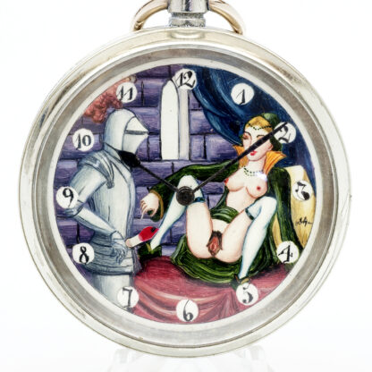 LIMIT. Reloj Erótico de Bolsillo. AUTOMATÓN. Lepine y Remontoir. Suiza, ca. 1920.