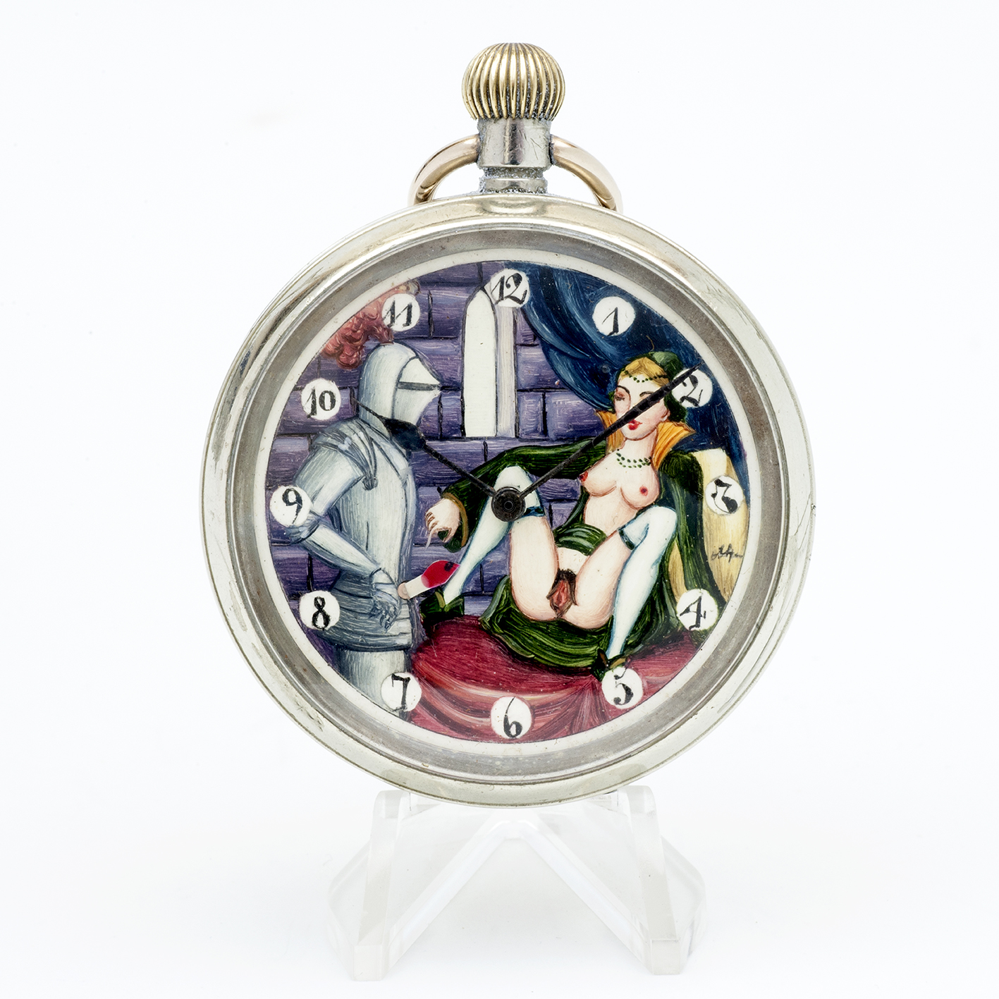 LIMIT. Reloj Erótico de Bolsillo. AUTOMATÓN. Lepine y Remontoir. Suiza, ca. 1920. LIMIT. Reloj Erótico de Bolsillo. AUTOMATÓN. Lepine y Remontoir. Suiza, ca. 1920.