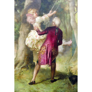 MARIANO ALONSO PÉREZ Y VILLAGROSA. (1857-1930). Óleo sobre lienzo. "Escena Galante"