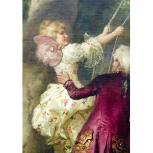 MARIANO ALONSO PÉREZ Y VILLAGROSA. (1857-1930). Óleo sobre lienzo. "Escena Galante"