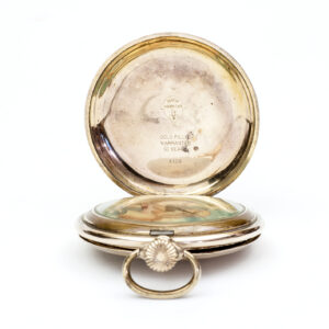 MGBM Geneve. Reloj erótico de bolsillo, saboneta y remontoir. Gold Filled. Suiza, ca. 1910.